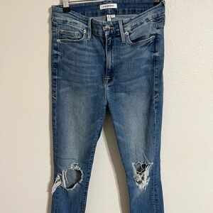 Good American Distressed Jeans